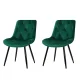 Artiss Velvet Diamond Tufted Dining Chairs Set of 2, Green - Luxurious, Stylish, and Versatile Seating Solution