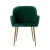 Artiss Dining Chairs Set of 2, Velvet Armchair, Green, 54x58x83cm, Luxurious Comfort, Sturdy Steel Legs, Easy Assembly