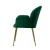 Artiss Dining Chairs Set of 2, Velvet Armchair, Green, 54x58x83cm, Luxurious Comfort, Sturdy Steel Legs, Easy Assembly