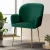 Artiss Dining Chairs Set of 2, Velvet Armchair, Green, 54x58x83cm, Luxurious Comfort, Sturdy Steel Legs, Easy Assembly