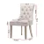 Artiss Cayes Dining Chairs Set of 2 - French Provincial Beige Linen, 13cm Cushioned Seat, Rubber Wood Legs, 89cm High