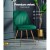 Artiss Velvet Dining Chairs Set of 2, Green, with Gold Splayed Legs - 44x41x80cm, High Resilience Foam, Timeless Design