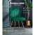 Artiss Velvet Dining Chairs Set of 2, Green, with Gold Splayed Legs - 44x41x80cm, High Resilience Foam, Timeless Design