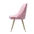 Artiss Set of 2 Pink Velvet Dining Chairs, Channel Tufted, Gold Legs, 44x41x80cm, Elegant Design, High Comfort