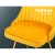 Artiss Velvet Dining Chairs Set of 2, Yellow, Channel Tufted, Gold Metal Legs, 44x41x80cm, Trendsetting Design
