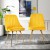 Artiss Velvet Dining Chairs Set of 2, Yellow, Channel Tufted, Gold Metal Legs, 44x41x80cm, Trendsetting Design