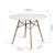 Artiss Round White Dining Table - 100CM, 4 Seater, Solid Beech Wood Legs, Reinforced MDF Top, Scratch-Proof Finish