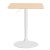Artiss Aine Bar Table 60cm Pine Wood, Swivel Round Top, Height Adjustable Gas Lift, Steel Base, Counter Dining