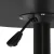 Artiss Bar Table, MDF & Steel, 60cm Round, Black, Adjustable Height, 360° Swivel, Indoor/Outdoor Use