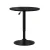 Artiss Bar Table, MDF & Steel, 60cm Round, Black, Adjustable Height, 360° Swivel, Indoor/Outdoor Use