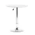 Artiss Bar Table, MDF & Steel, 60cm Round, White, Adjustable Height, 360° Swivel, Indoor/Outdoor Use