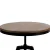 Artiss Adjustable Industrial Bar Table 67-86CM, Round Elm Wood Top, Steel Frame, Dark Brown/Black, Durable Design