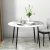 Artiss Dining Table, Round Marble Effect, 110cm, White, Modern Design, Sturdy Metal Legs, Easy Assembly