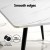 Artiss 1.5M Dining Table Marble Effect, Seats 4-6, Thick MDF Top, Metal Legs, White Black, Modern Kitchen Furniture