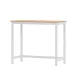 Artiss Ari Bar Table, Solid Pine Wood, 108CM, Pine & White, Rectangular, Sturdy Design, Home & Pub Use