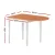 Artiss 1.1M Extendable Dining Table, Sturdy Wood & Particle Board, Seats 2-3, Pine/White, Space-Saving Design