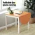 Artiss 1.1M Extendable Dining Table, Sturdy Wood & Particle Board, Seats 2-3, Pine/White, Space-Saving Design