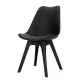 Artiss Black Dining Chairs Set of 4 - PU Leather Seat, PP Legs, Eiffel Replica Design, 82x48x43cm, Easy Assembly