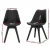 Artiss Black Dining Chairs Set of 4 - PU Leather Seat, PP Legs, Eiffel Replica Design, 82x48x43cm, Easy Assembly