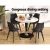 Artiss Black Dining Chairs Set of 4 - PU Leather Seat, PP Legs, Eiffel Replica Design, 82x48x43cm, Easy Assembly