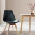Artiss Set of 4 Black Leather DSW Replica Dining Chairs with PU Leather Seat and Beech Wood Legs, Eiffel Style