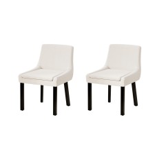 Artiss Dining Chairs Set of 2, Corduroy Upholstery, Rubberwood Legs, Beige, 84.5cm, Modern Comfort & Easy Assembly