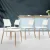 Artiss Dining Chairs Set of 4 White Belloch Replica, Solid Beech Wood Legs, Stackable, Indoor Outdoor Kitchen Use