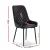 Artiss 2x Retro Dining Chairs, Black PU Leather, Diamond Tufted, Ergonomic Design, Sturdy Metal Legs, 40x40x88cm