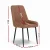 Artiss 4x Brown Retro Dining Chairs - PU Leather, Ergonomic Design, Metal Legs, 40x40x88cm - Kitchen, Cafe, Lounge Artiss 4x Brown Retro Dining Chairs - PU Leather, Ergonomic Design, Metal Legs, 40x40x88cm - Kitchen, Cafe, Lounge
