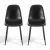 Artiss Set of 2 Retro Dining Chairs, Black PU Leather, Ergonomic Design, Metal Legs, 40x45x86cm – Stylish & Durable Artiss Set of 2 Retro Dining Chairs, Black PU Leather, Ergonomic Design, Metal Legs, 40x45x86cm – Stylish & Durable