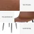 Artiss 2x Retro Dining Chairs Brown - PU Leather, Ergonomic Design, Metal Legs, 40x45x86cm, Perfect for Kitchen & Cafe