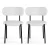 Artiss Set of 2 Sherpa Bouclé Dining Chairs, White – Premium Upholstery, Plush Comfort, Metal Legs, 52x47x80cm