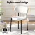 Artiss Set of 2 Sherpa Bouclé Dining Chairs, White – Premium Upholstery, Plush Comfort, Metal Legs, 52x47x80cm