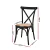 Artiss 2x Dining Chairs - Rattan Seat, Rubber Wood Frame, Black Finish, Ergonomic & Sturdy X-Shape Support, 88cm Height Artiss 2x Dining Chairs - Rattan Seat, Rubber Wood Frame, Black Finish, Ergonomic & Sturdy X-Shape Support, 88cm Height