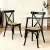 Artiss 2x Dining Chairs - Rattan Seat, Rubber Wood Frame, Black Finish, Ergonomic & Sturdy X-Shape Support, 88cm Height Artiss 2x Dining Chairs - Rattan Seat, Rubber Wood Frame, Black Finish, Ergonomic & Sturdy X-Shape Support, 88cm Height