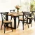 Artiss 4x Dining Chairs Rattan Seat Rubber Wood Frame Black 42x42x88cm - Ergonomic, Indoor-Outdoor, Easy Assembly