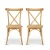 Artiss 2x Rattan Dining Chairs - Rubber Wood Frame, Ergonomic Design, 120kg Capacity, Indoor-Outdoor Use, Natural Finish Artiss 2x Rattan Dining Chairs - Rubber Wood Frame, Ergonomic Design, 120kg Capacity, Indoor-Outdoor Use, Natural Finish