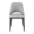 Artiss 1x Dining Chair - Grey & Brown PU Leather, Hollow Back, Ergonomic, Metal Legs, 48x57x82cm, Modern Accent Seating