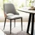 Artiss 1x Dining Chair - Grey & Brown PU Leather, Hollow Back, Ergonomic, Metal Legs, 48x57x82cm, Modern Accent Seating