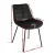 Artiss 2x Velvet Tufted Dining Chairs - Ergonomic, Comfy Padded Seat, Metal Legs, Black, 51x44x80cm, Versatile Style