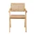 Artiss Dining Chair: Rubber Wood Frame, Rattan Seat, 50x59.5x81cm, Boho Style, Ergonomic Design, Easy Assembly
