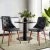 Artiss Set of 2 Black Dining Chairs - PU Leather, Diamond-Tufted, Foam-Padded, 150kg Capacity, Easy Assembly