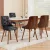 Artiss Set of 4 Black Dining Chairs PU Leather, Diamond Tufted, Foam Padded, Wooden Legs, 150kg Capacity
