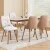 Artiss Set of 4 White Dining Chairs, PU Leather, Diamond Tufted, Padded Seat, Beech Wood Legs, 150kg Capacity