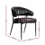Artiss Yolanda Dining Chairs Set of 4 - Black PU Leather, Metal Frame, Plush Cushioning, 150kg Capacity, Elegant Design