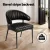 Artiss Yolanda Dining Chairs Set of 4 - Black PU Leather, Metal Frame, Plush Cushioning, 150kg Capacity, Elegant Design