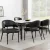 Artiss Yolanda Dining Chairs Set of 4 - Black PU Leather, Metal Frame, Plush Cushioning, 150kg Capacity, Elegant Design