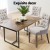 Artiss Cayes Dining Chairs Set of 4, French Provincial Style, Beige Linen, 13cm Cushion, Rubber Wood Legs, 89cm Height