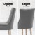 Artiss Cayes French Provincial Dining Chairs Set of 4 - Grey Linen, 13cm Cushion, Rubber Wood Legs, 1-Year Warranty