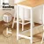 Artiss Solid Wood Bar Table & Stool Set - Pine & White, 3-Piece Dining Desk with Smooth Finish & Anti-Slip Protectors Artiss Solid Wood Bar Table & Stool Set - Pine & White, 3-Piece Dining Desk with Smooth Finish & Anti-Slip Protectors